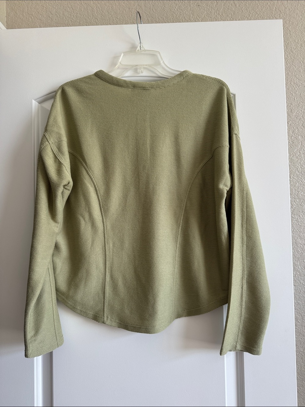 Cupio Olive Long-Sleeve Henley Pullover - Picture 4 of 6